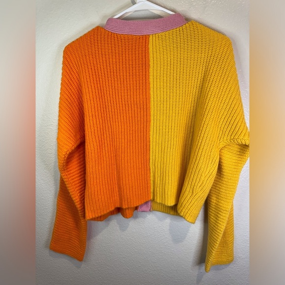 Line & Dot Women’s Catalina Colorblocked Cardigan Colorful Sweater Size XS - Picture 5 of 8